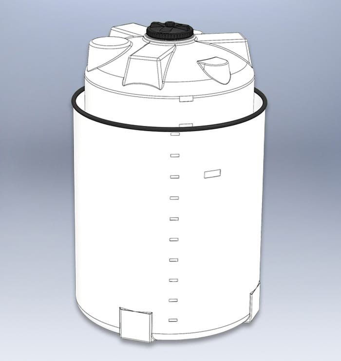 Doppelwandiger Behälter