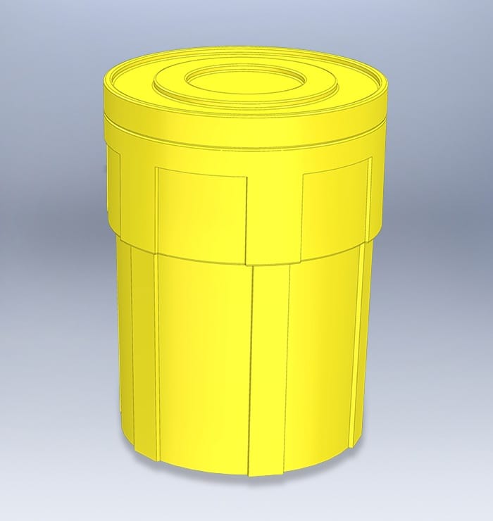 Drehbehälter für die Textilveredelung